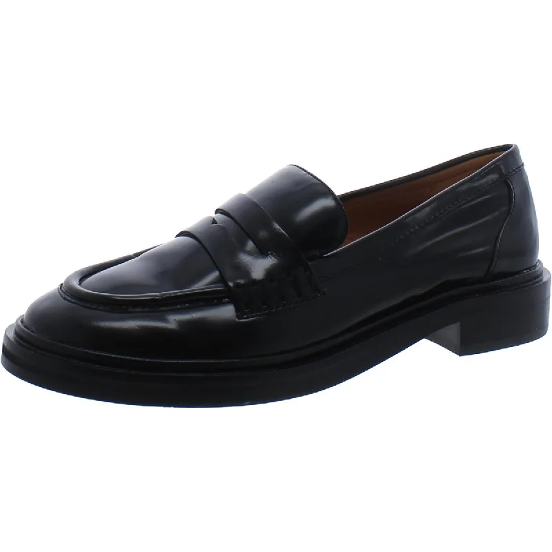 Trendy Chunky Heel Pumps for Casual Wear--Madewell Womens CHUNKY LOAFERS Leather Slip On Loafers