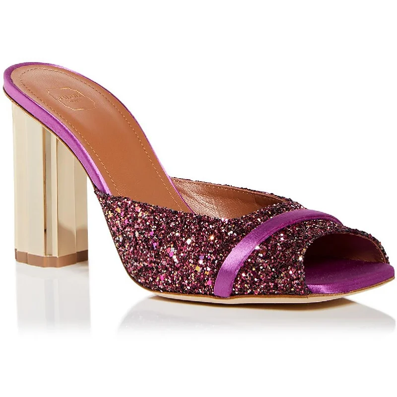 Malone Souliers Womens Lira Leather Glitter Pumps---Trendy Glitter Heels for a Glamorous Look