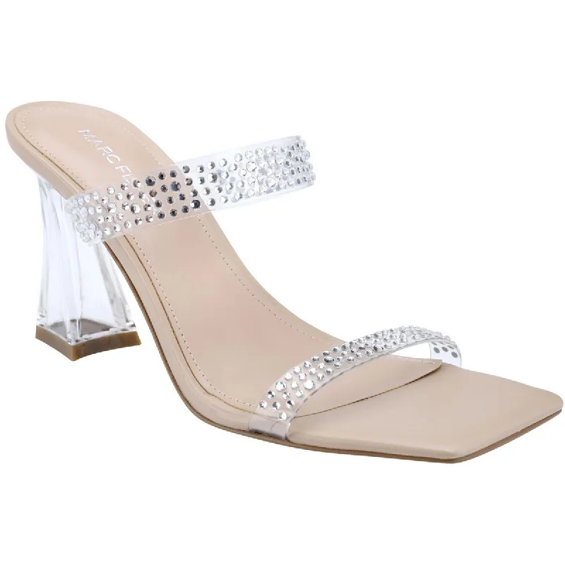 Marc Fisher Womens Embellished Square Toe Pumps---Durable Square Toe Block Heels for Everyday Use