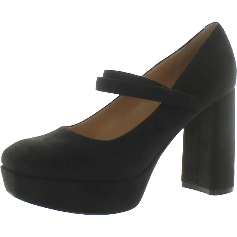 Affordable Suede Ankle Pumps for All-Day Wear--Marc Fisher Womens Faux Suede Block Heels