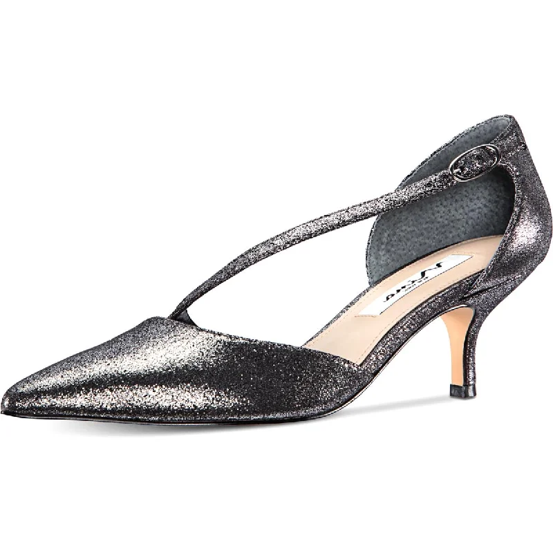 Nina Womens Tirisa Glitter Evening D'Orsay Heels---Trendy Glitter Heels for a Glamorous Look