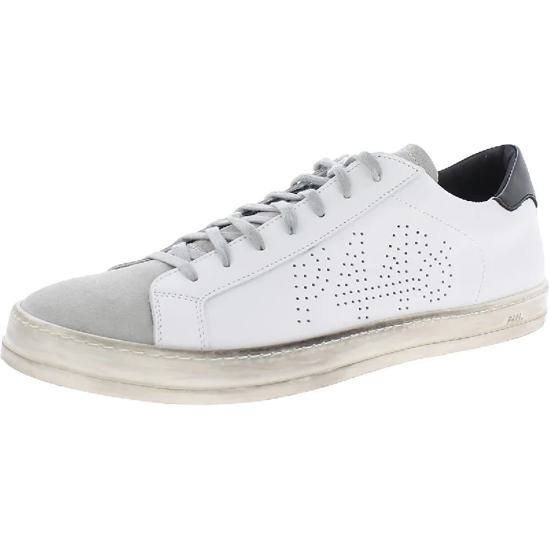 P448 Mens John Leather Distressed Casual Shoes---Comfortable Leather Pumps for Office and Everyday Wear