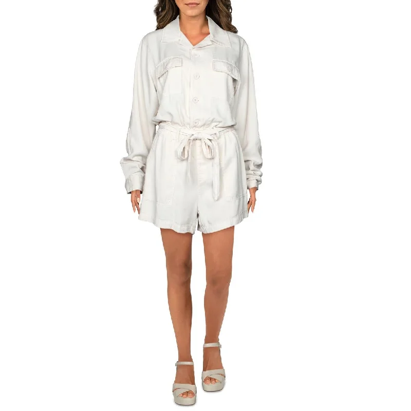 Versatile Heeled Sandals for Any Occasion---Pam & Gela Womens Solid Casual Romper