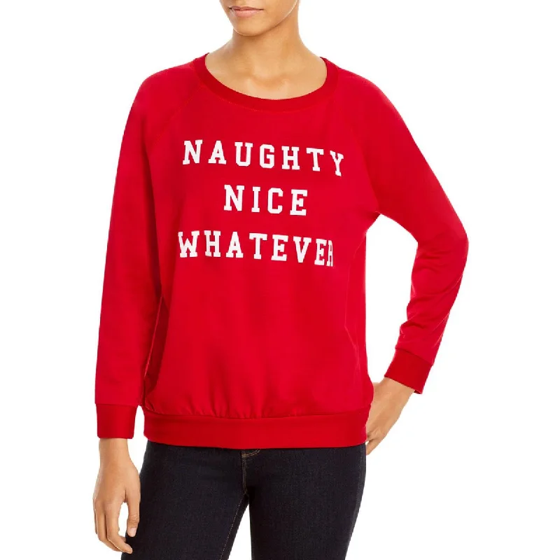 Versatile Heeled Sandals for Any Occasion---Prince Peter Womens Naughty Nice Graphic Cozy Sweatshirt