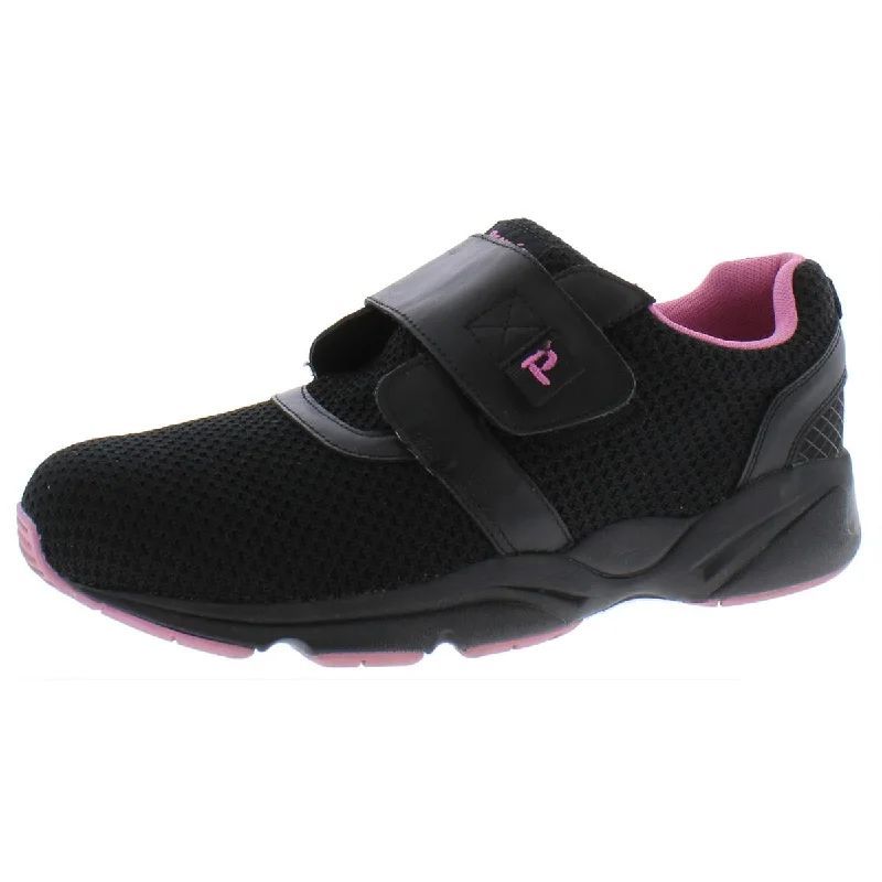 Stylish Slip-On Pumps for Quick Elegance---Propet Womens Stability X Strap Mesh Slip On Athletic Shoes