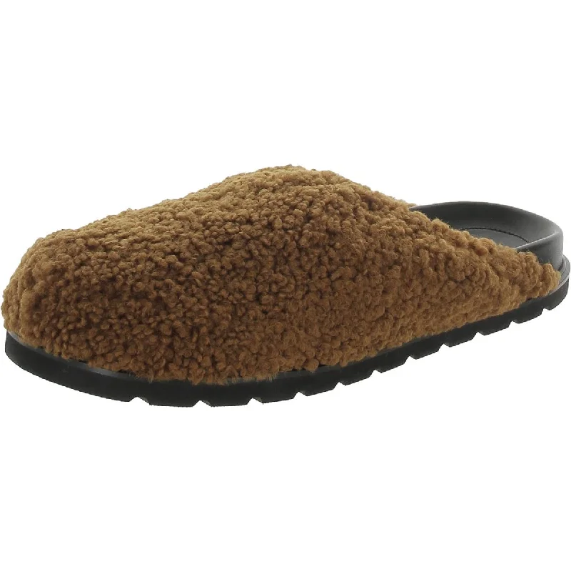 Stylish Slip-On Pumps for Quick Elegance---Reike Nen Womens Faux Fur Slip On Slide Slippers