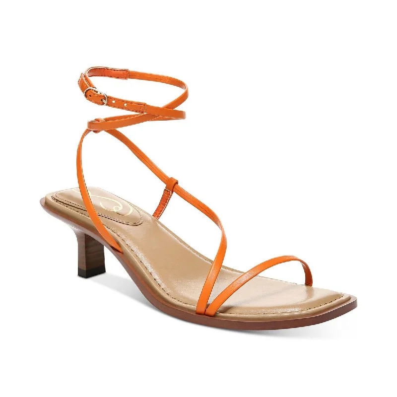 Stylish Open Toe Heels for Summer--Sam Edelman Womens Dominique Leather Open Toe Heels