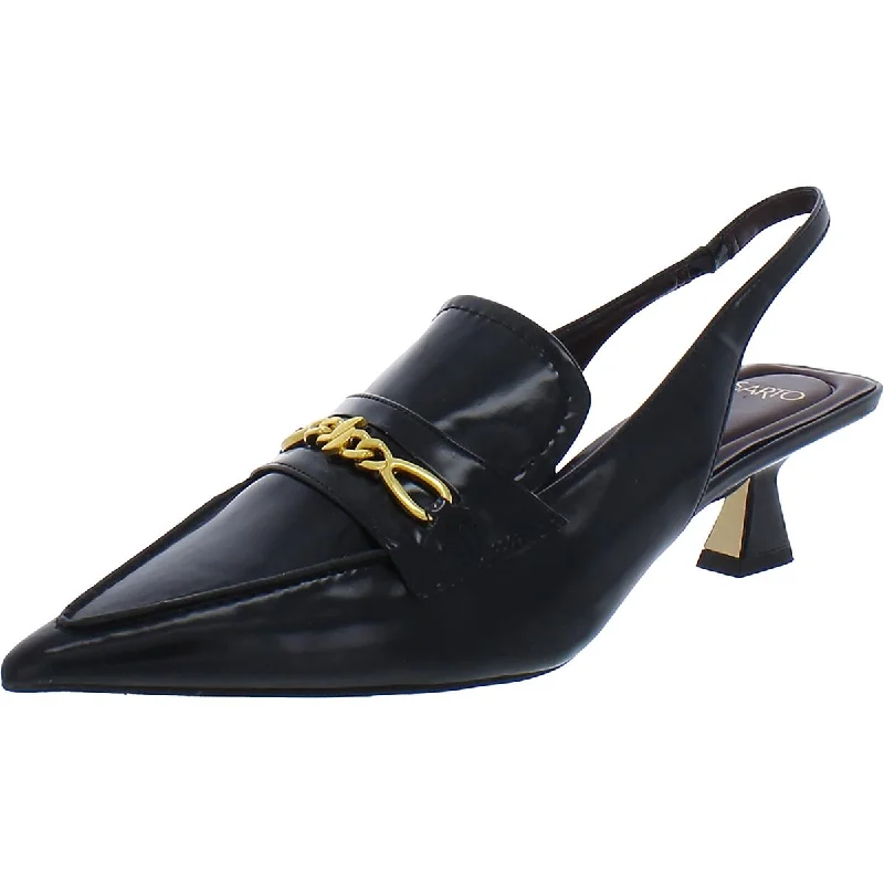 Sarto Franco Sarto Womens A Diva Fashion Faux Leather Embellished Pumps---Comfortable Leather Pumps for Office and Everyday Wear