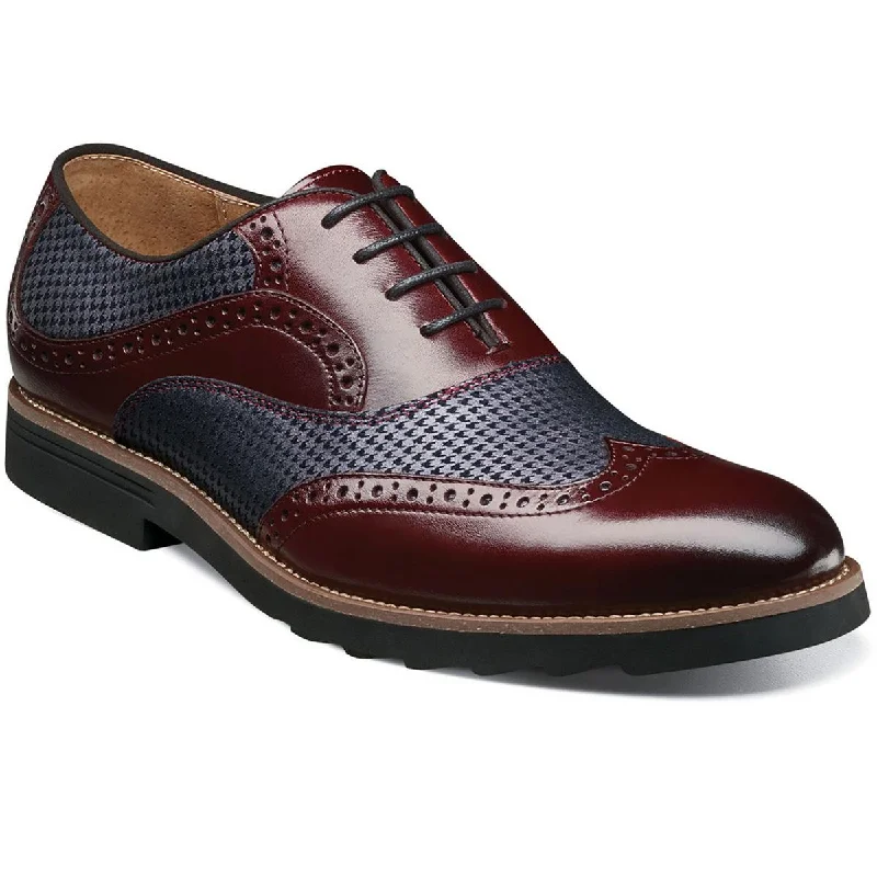 Stacy Adams Mens Callan Leather Oxfords---Comfortable Leather Pumps for Office and Everyday Wear