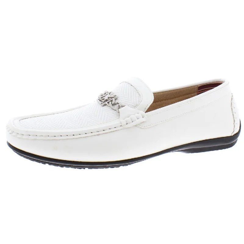 Trendy Chunky Heel Pumps for Casual Wear--Stacy Adams Mens Cygnet Leather Slip-On Loafers