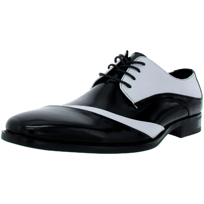 Stacy Adams Mens Talmadge Leather Colorblock Oxfords---Comfortable Leather Pumps for Office and Everyday Wear