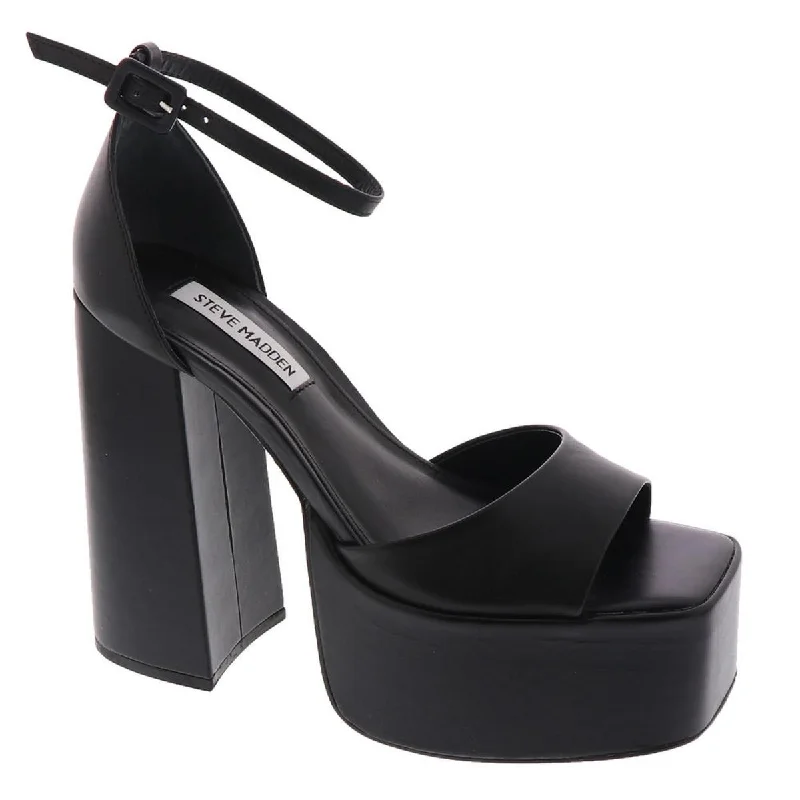 Stylish Ankle Strap Heels for Women--Steve Madden Womens KASSIANI Ankle Strap Platform Heels