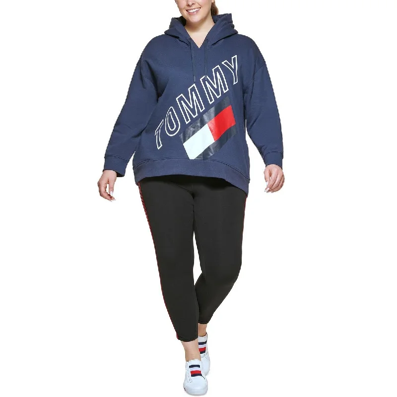 Versatile Heeled Sandals for Any Occasion---Tommy Hilfiger Sport Womens Plus Fleece Comfy Hoodie