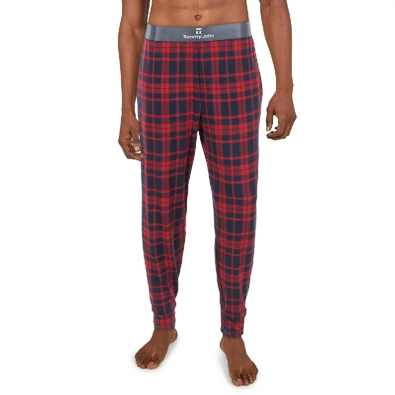 Versatile Heeled Sandals for Any Occasion---Tommy John Mens Plaid Pajama Sleep Pant