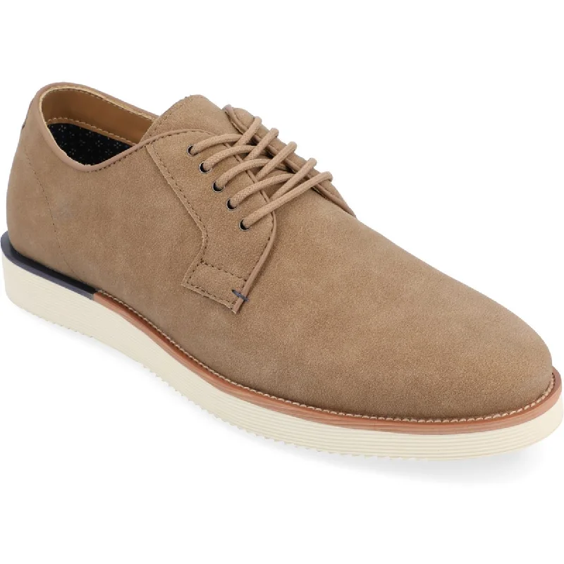 Affordable Suede Ankle Pumps for All-Day Wear--Vance Co. Mens Ingram Faux Suede Derby Shoes