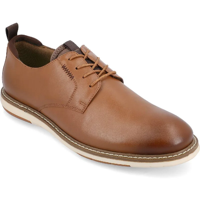 Vance Co. Mens Thad Faux Leather Comfort Derby Shoes---Comfortable Leather Pumps for Office and Everyday Wear