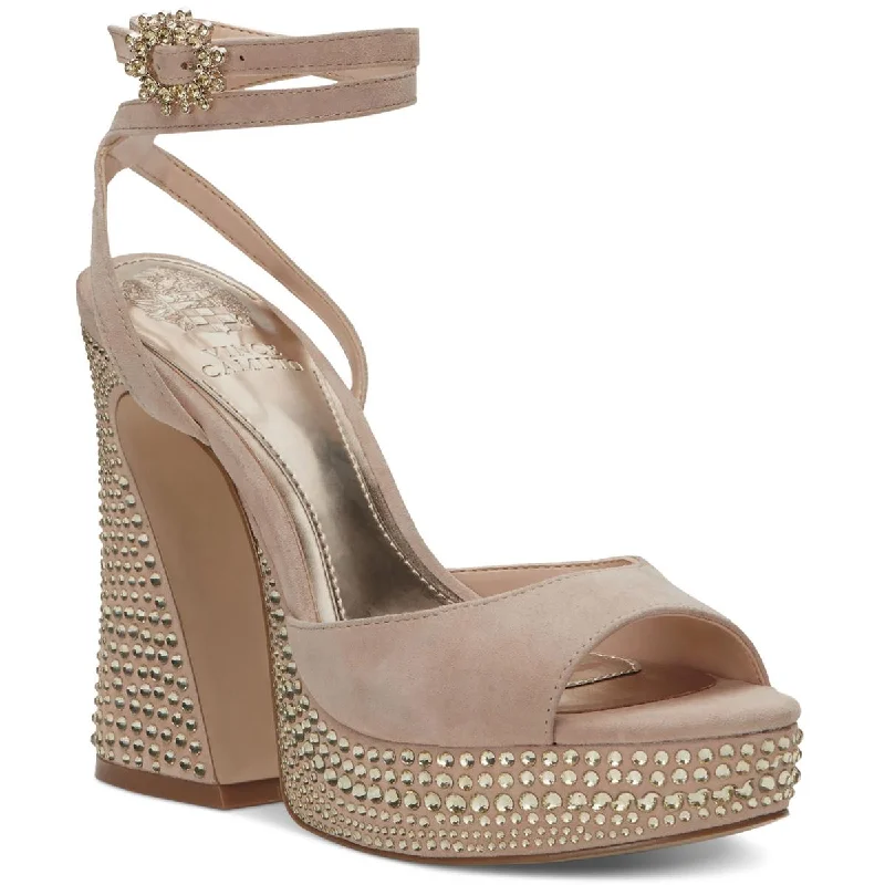 Stylish Open Toe Heels for Summer--Vince Camuto Womens Leather Open Toe Platform Heels