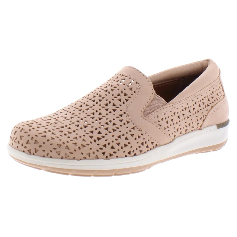 Walking Cradles Womens Orleans Leather Perforated Flats---Comfortable Leather Pumps for Office and Everyday Wear