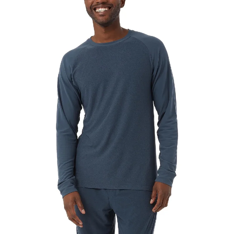 Versatile Heeled Sandals for Any Occasion---32 Degrees Heat Mens Colorblock Knit Sleep Shirt