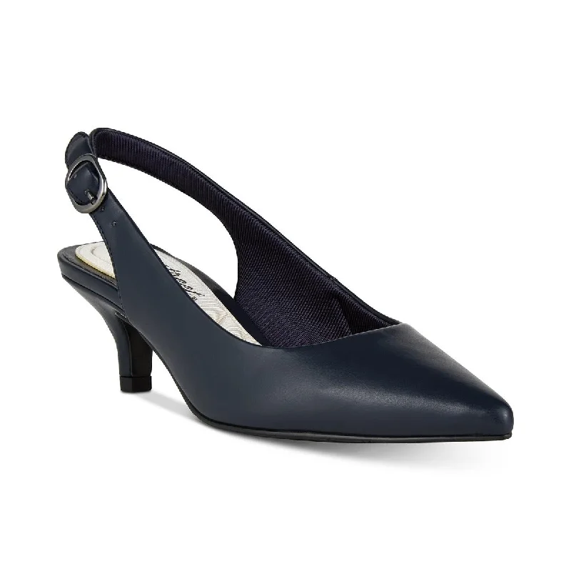 Stiletto Heel Pumps with Perfect Fit--Easy Street Womens Faye Padded Insole Pointed Toe Heels-Fashionable & Classic