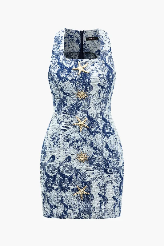 How to style denim dress for wedding--Plus can best high brand or plus Denim denim-Floral Pattern Button Denim Dress How to style denim dress for wedding--Plus can best high brand or plus Denim denim-Floral Pattern Button Denim Dress