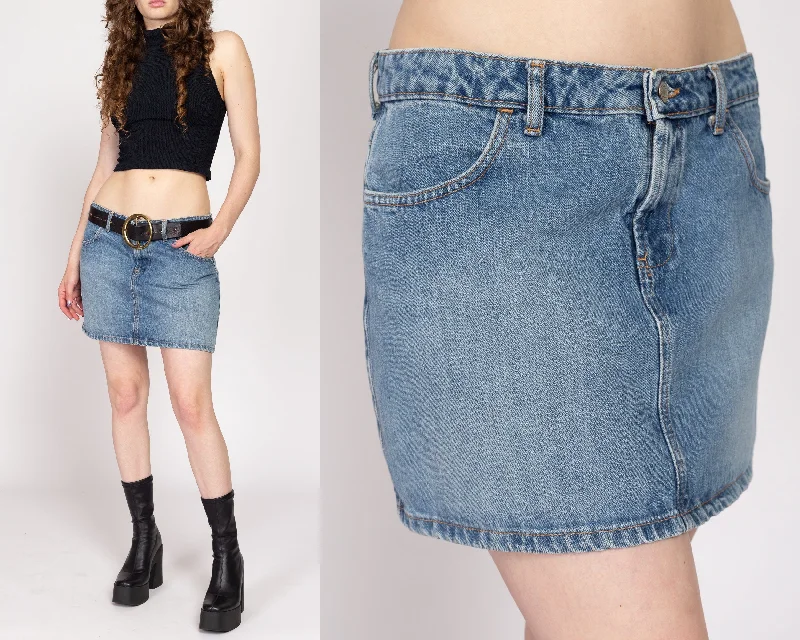Women's straight-leg denim skirts for classic style -Medium Y2K Low Rise Jean Mini Skirt Women's straight-leg denim skirts for classic style -Medium Y2K Low Rise Jean Mini Skirt